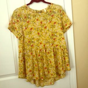 New without tags- Peplum top